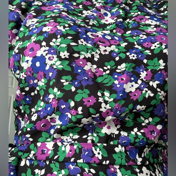 Lauren Ralph Lauren Georgette Floral Dress Midi Size 4 Petite - Picture 2 of 7